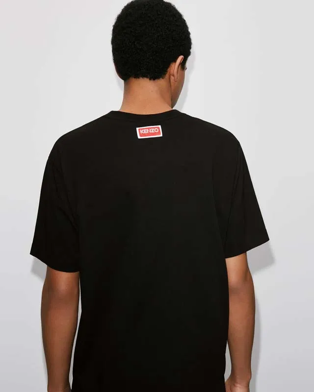 KENZO Men's and Women's Same Style 23 Spring and Summer Cotton Tiger Head Pattern Casual Fashion Loose T-shirt Color: Black Apricot White Size: M L XL XXL Three Standards Style Number: K 69